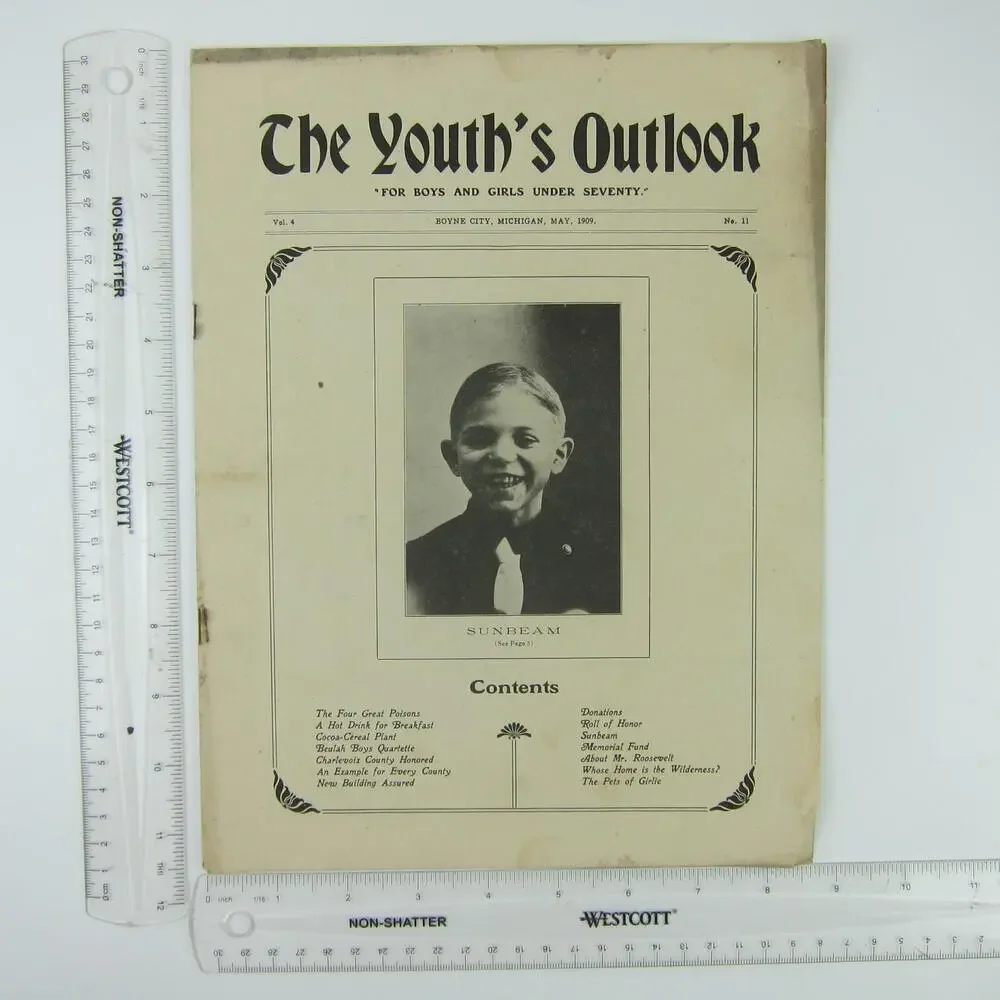 Beulah Home for Boys Boyne City MI The Youth's Outlook Herman Swift 1909 Antique